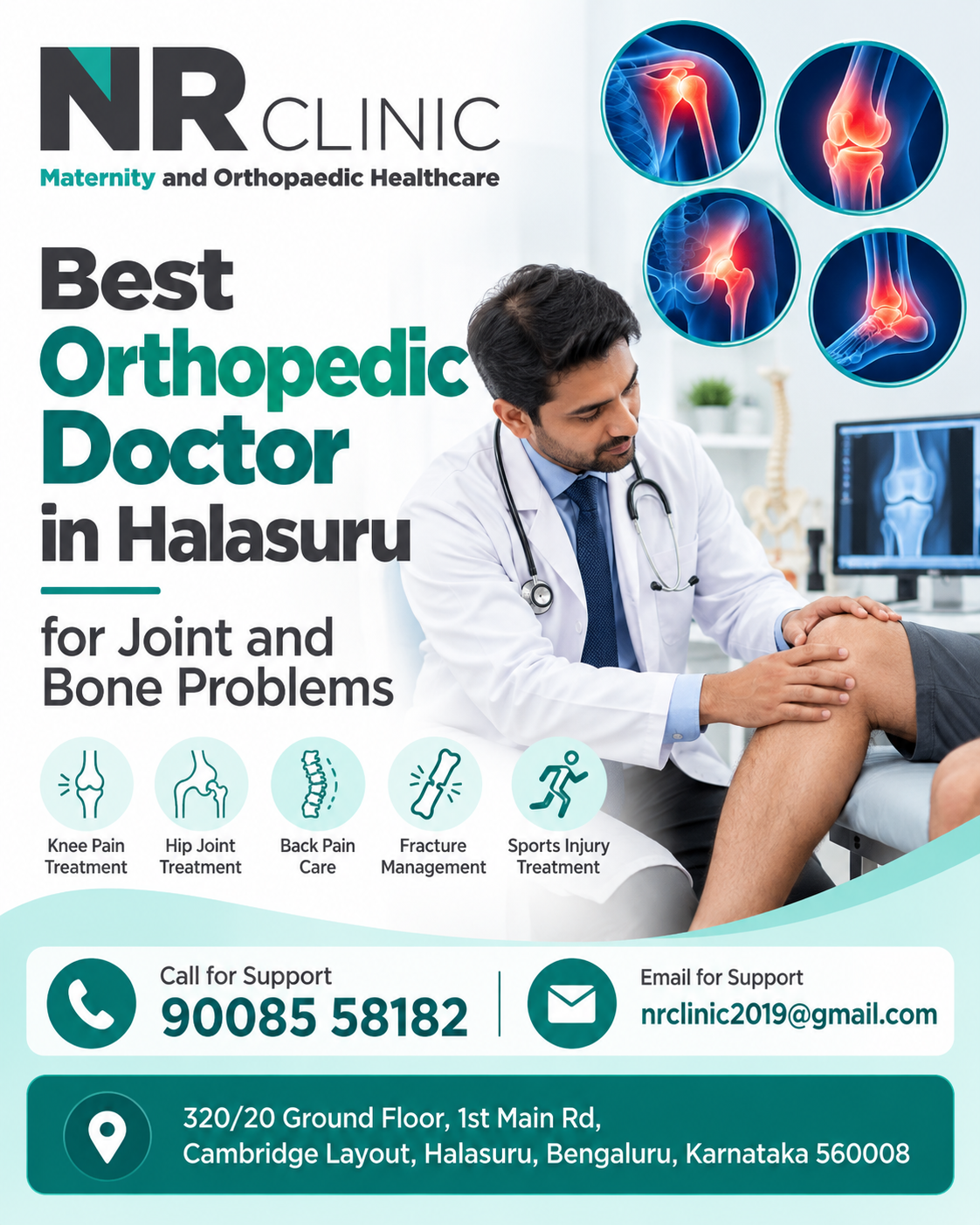 Best Orthopedic Doctor in Halasuru for Joint and Bone Problems